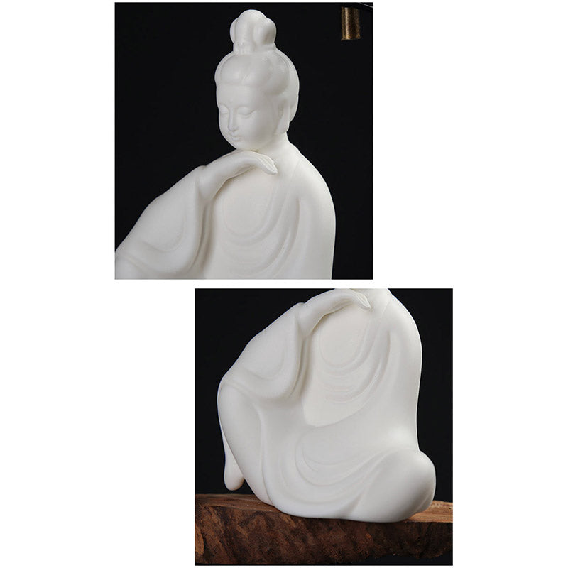 Buddha Avalokitesvara Ksitigarbha Bodhisattva Blessing Ceramic LED Decoration - image 11