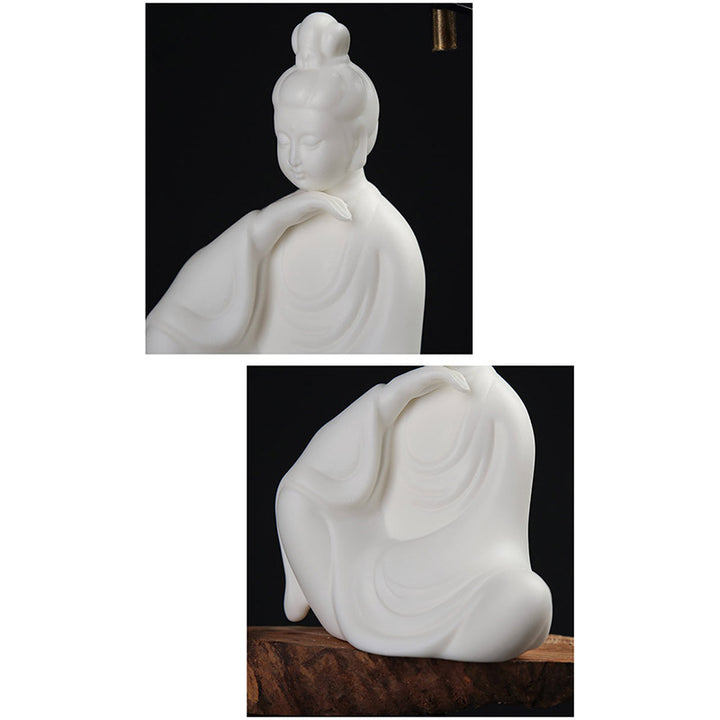 Buddha Avalokitesvara Ksitigarbha Bodhisattva Blessing Ceramic LED Decoration - image 11