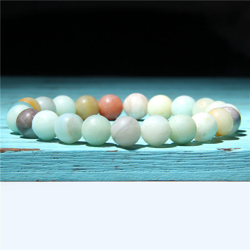 Natural Agate Stone Crystal Balance Beaded Bracelet