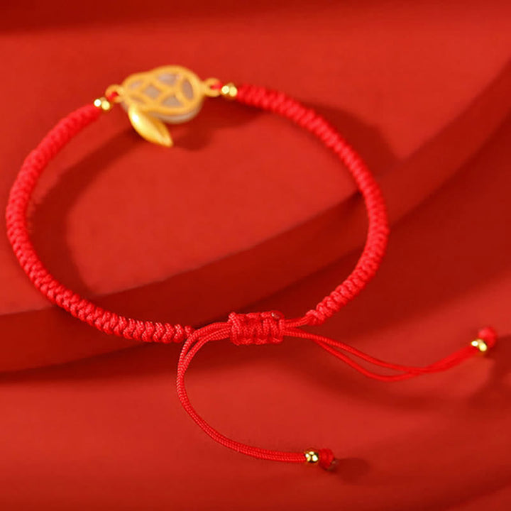 Buddha Stones 925 Sterling Silver Year of the Rabbit Hetian White Jade Luck Red String Protection Bracelet - image 4