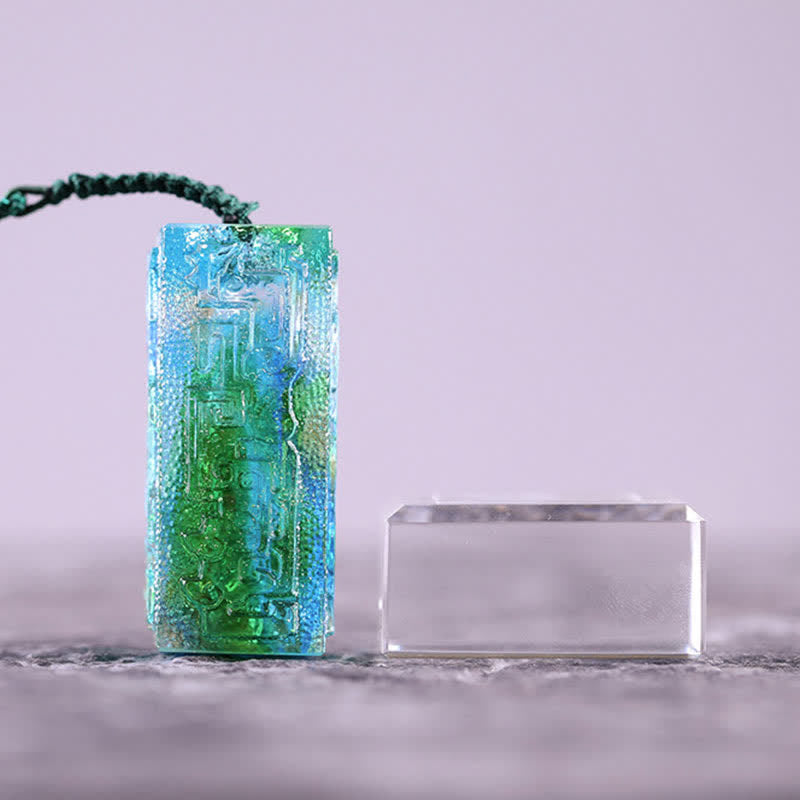 Feng Shui Handmade Liuli Crystal Art Piece Home Office Decoration - image 9