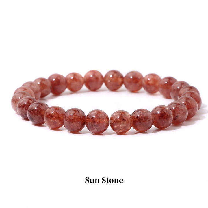 Buddha Stones Natural Stone Quartz Healing Beads Bracelet