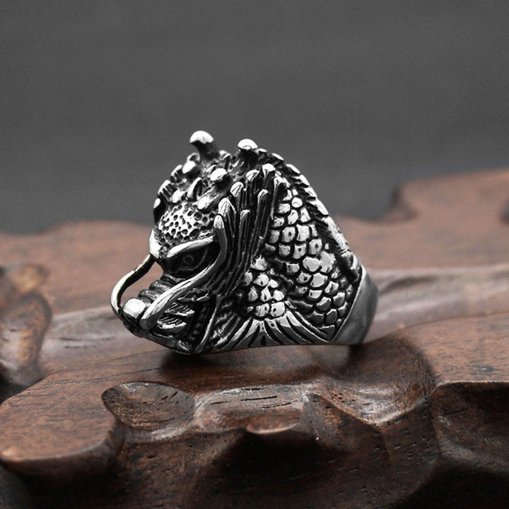 Dragon Balance Titanium Steel Ring