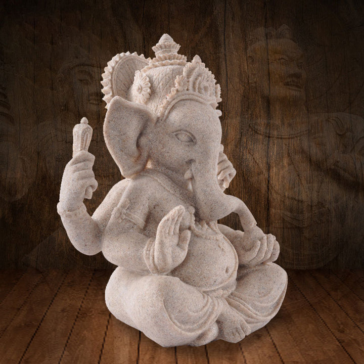 Ganesh Ganpati Elephant Statue Wealth Blessing Home Decoration - image 3