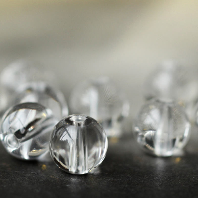 Buddha Stones 925 Sterling Silver Chinese Zodiac Natal Buddha White Crystal Meditation Triple Wrap Bracelet - image 6