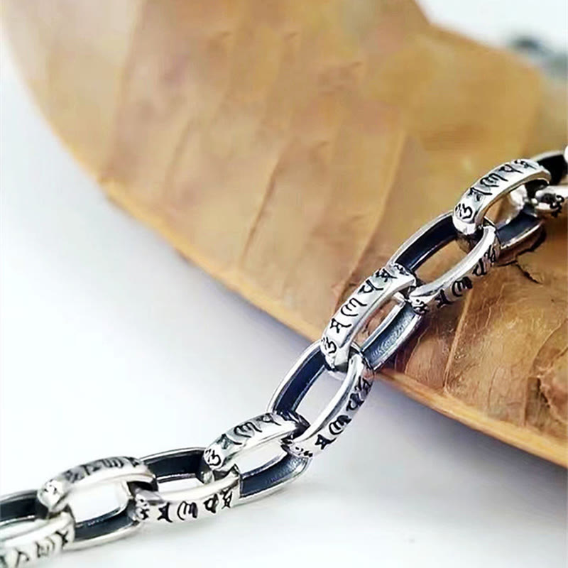 Buddha Stones Om Mani Padme Hum Double Dorje Copper Engraved Wisdom Bracelet - image 12