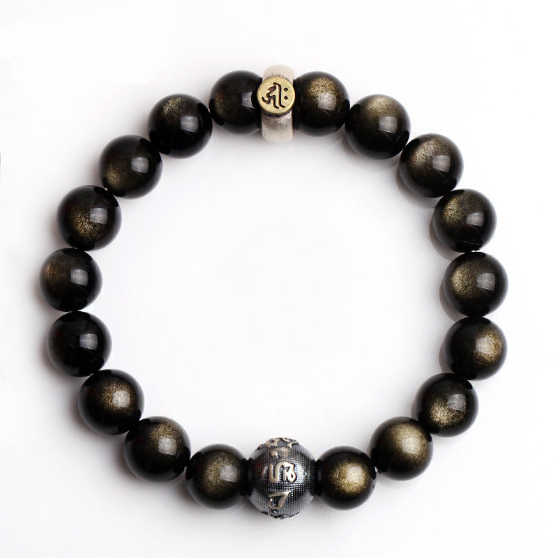 Chinese Zodiac Natal Buddha Obsidian Purification Bracelet - image 7