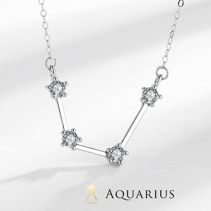 925 Sterling Silver 12 Constellations of the Zodiac Astrology Blessing Necklace Pendant (Extra 30% Off | USE CODE: FS30) - Aquarius - image 4