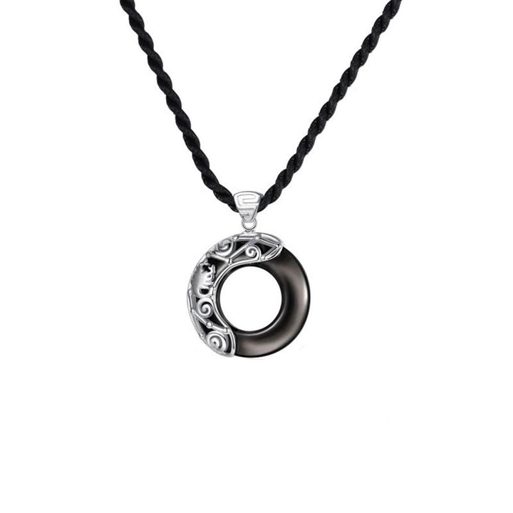 Buddha Stones 12 Constellations of the Zodiac Ice Obsidian Blessing Round Pendant Necklace - image 29