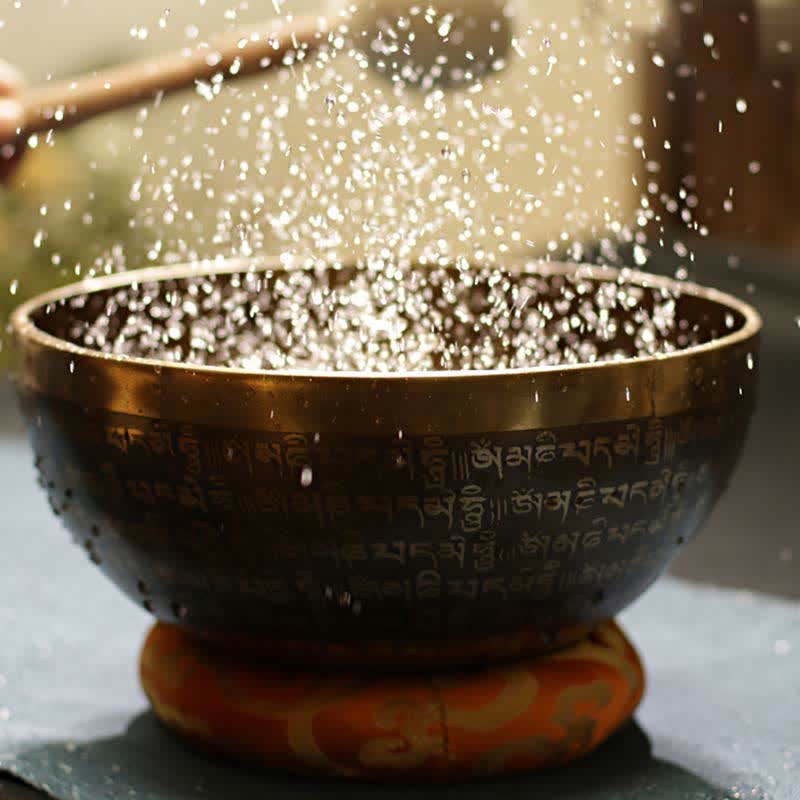 Sutra Singing Bowl Handcrafted for Healing and Meditation Positive Energy Sound Bowl Set - image 1