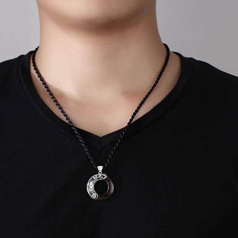 Buddha Stones 12 Constellations of the Zodiac Ice Obsidian Blessing Round Pendant Necklace - image 26