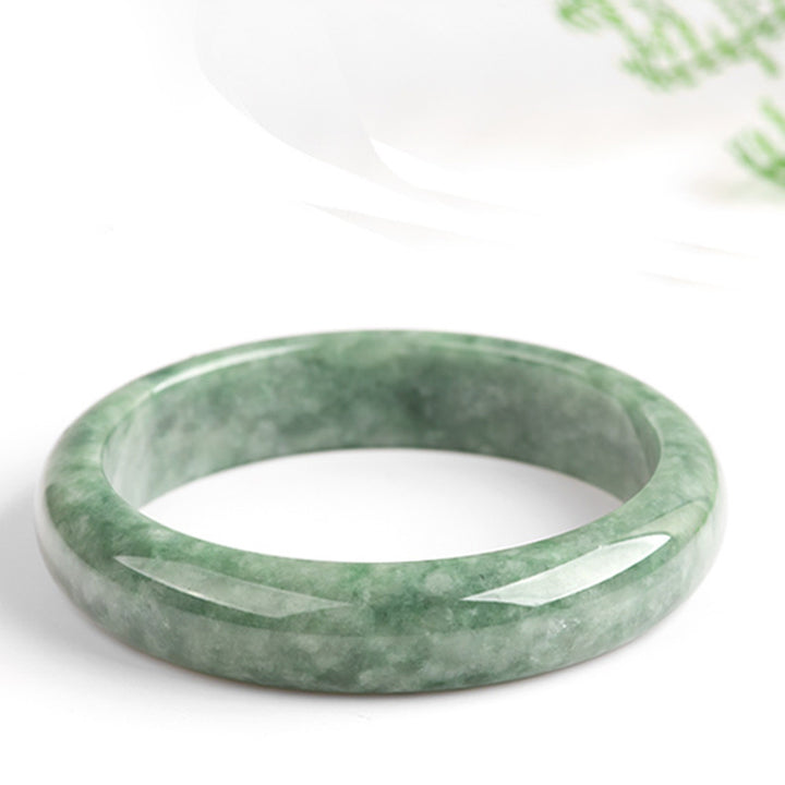 Buddha Stones Natural Jade Luck Wealth Bangle Bracelet - image 8