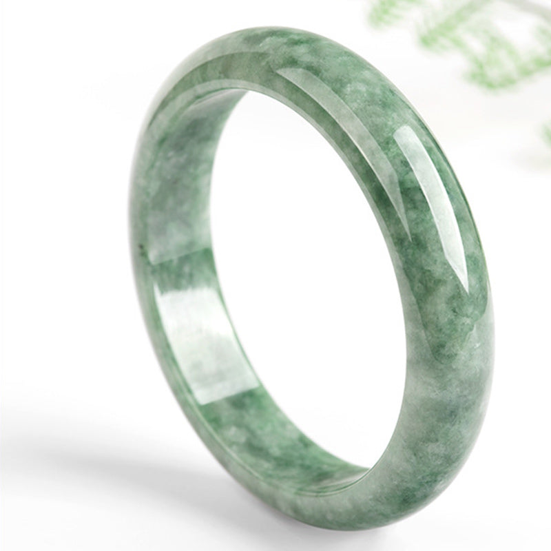 Buddha Stones Natural Jade Luck Wealth Bangle Bracelet - image 4