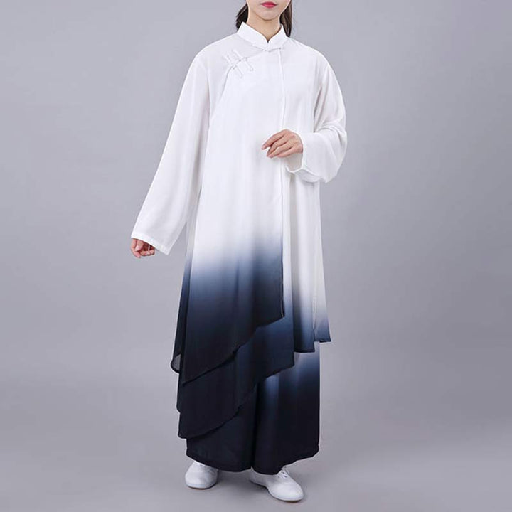 Gradient Painting Meditation Prayer Spiritual Zen Tai Chi Qigong Practice Unisex Clothing Set - image 4