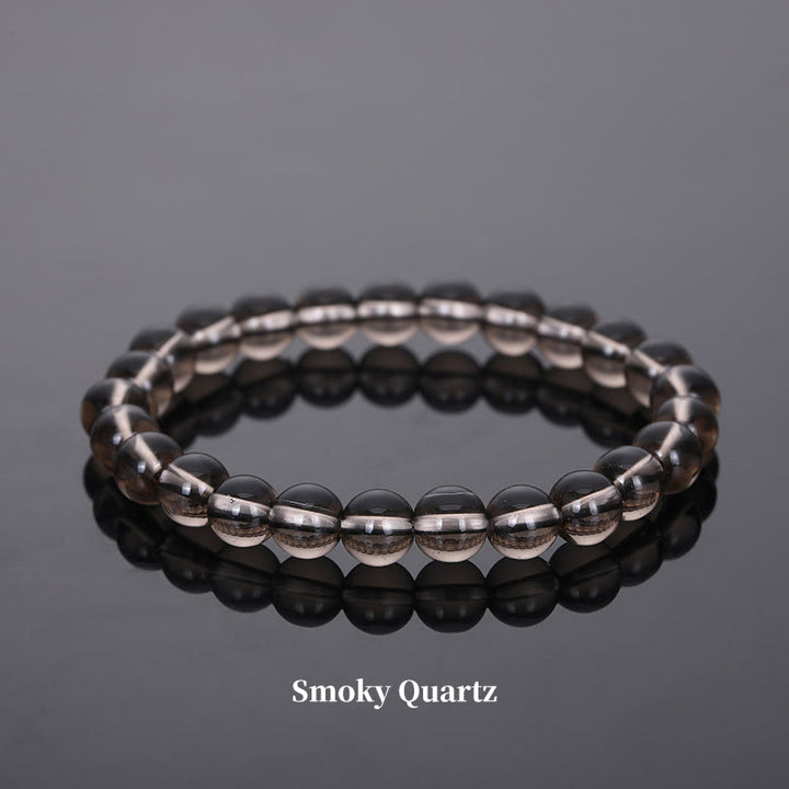 Buddha Stones Natural Stone Quartz Healing Beads Bracelet