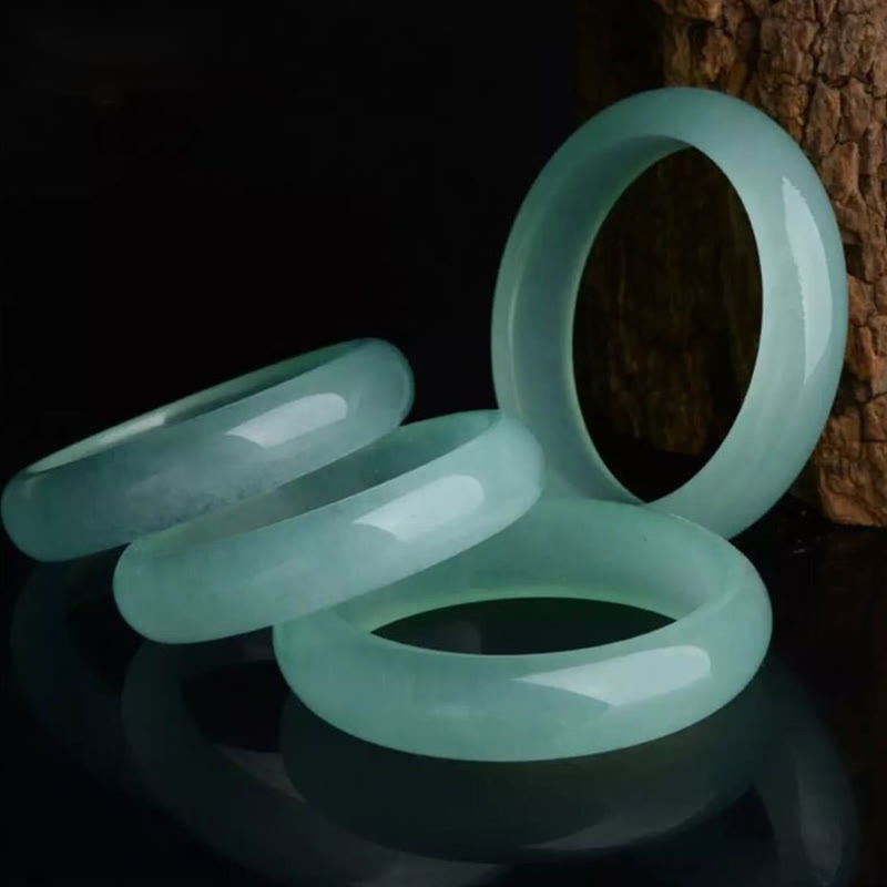 Natural Jade Luck Healing Prosperity Bangle Bracelet - image 1