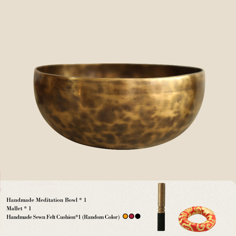Tibetan Sound Bowl Handcrafted for Healing and Meditation Positive Energy Singing Bowl Set - 6.3IN (16CM) - image 2