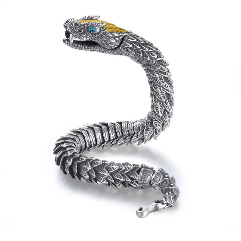 Buddha Stones Dragon Snake Handmade Amulet Protection Chain Bracelet - image 6