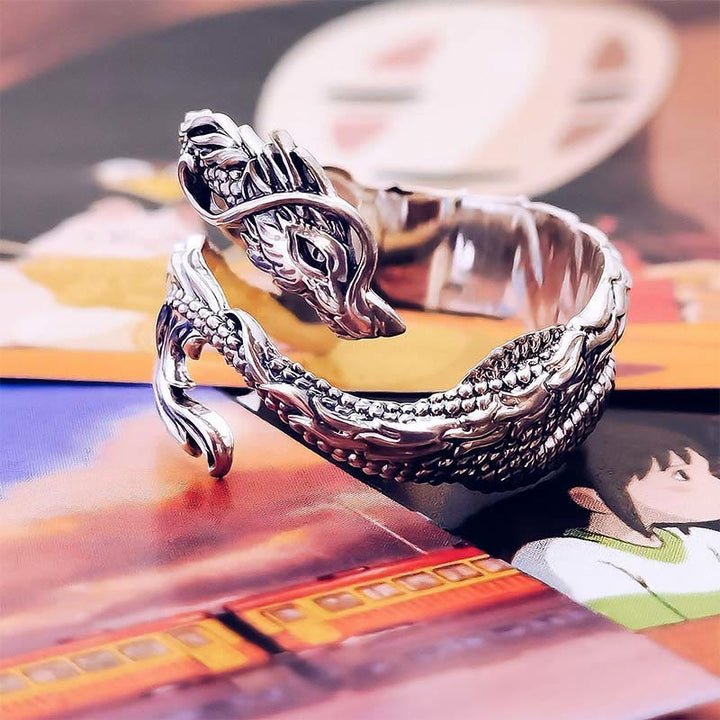 FREE Today: Protective Energy Vintage Dragon Pattern Strength Ring