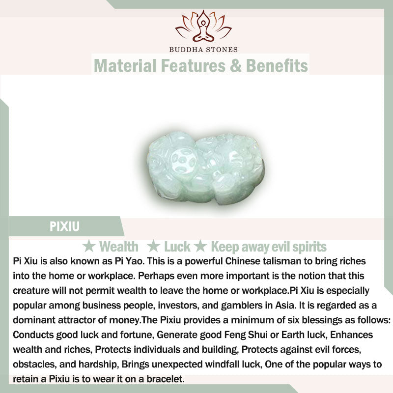 Buddha Stones FengShui Jade PiXiu Blessing Car Pendant Decoration - image 7