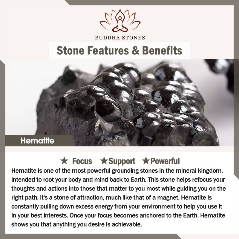 Buddha Stones Hematite Turquoise Lazurite Lapis Lazuli Lava Rock Black Glitter Stone Support Bracelet - image 10