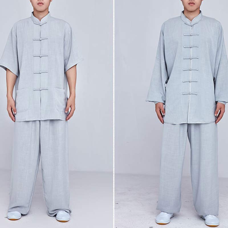 Buddha Stones Meditation Zen Prayer Spiritual Tai Chi Qigong Practice Unisex Embroidery Clothing Set - image 32