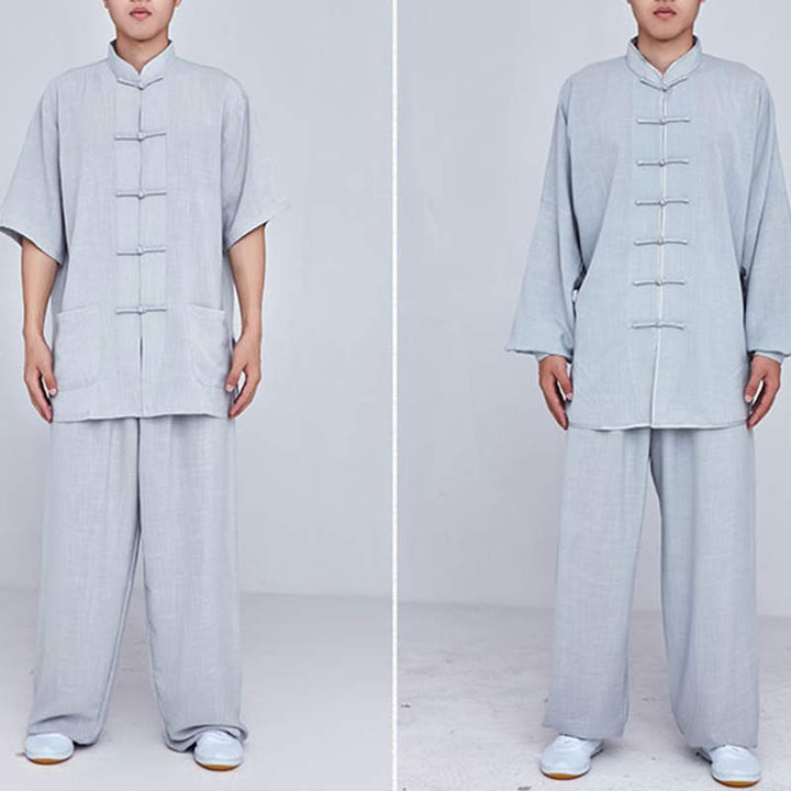 Buddha Stones Meditation Zen Prayer Spiritual Tai Chi Qigong Practice Unisex Embroidery Clothing Set - image 32