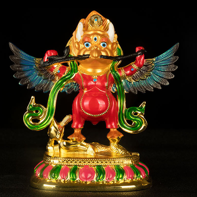 Tibet Garuda Bird Alloy Keep Evil Spirits Away Home Decoration - Colorful Garuda Bird - image 0
