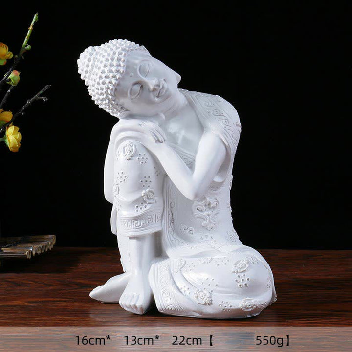 Tibetan Meditating Buddha Serenity Resin Statue Decoration - image 7