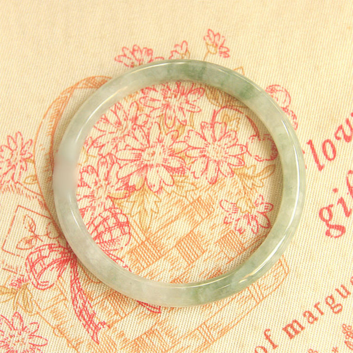 Buddha Stones Natural Jade Peace Healing Bangle Bracelet - image 6