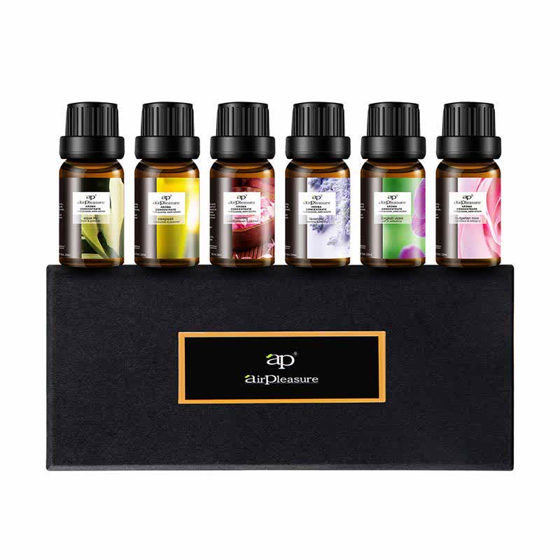 6Pcs Lavender Orange Jasmine Lemongrass Soothing Aromatherapy Healing Essential Oils Set - Group B (Lavender/Water Lily/Rose/Violet/Lavender & Chamomile/Lavender & Geranium) - image 0