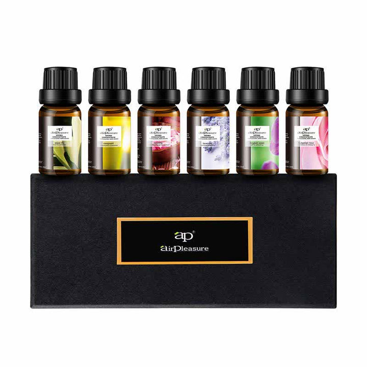 6Pcs Lavender Orange Jasmine Lemongrass Soothing Aromatherapy Healing Essential Oils Set - Group B (Lavender/Water Lily/Rose/Violet/Lavender & Chamomile/Lavender & Geranium) - image 0