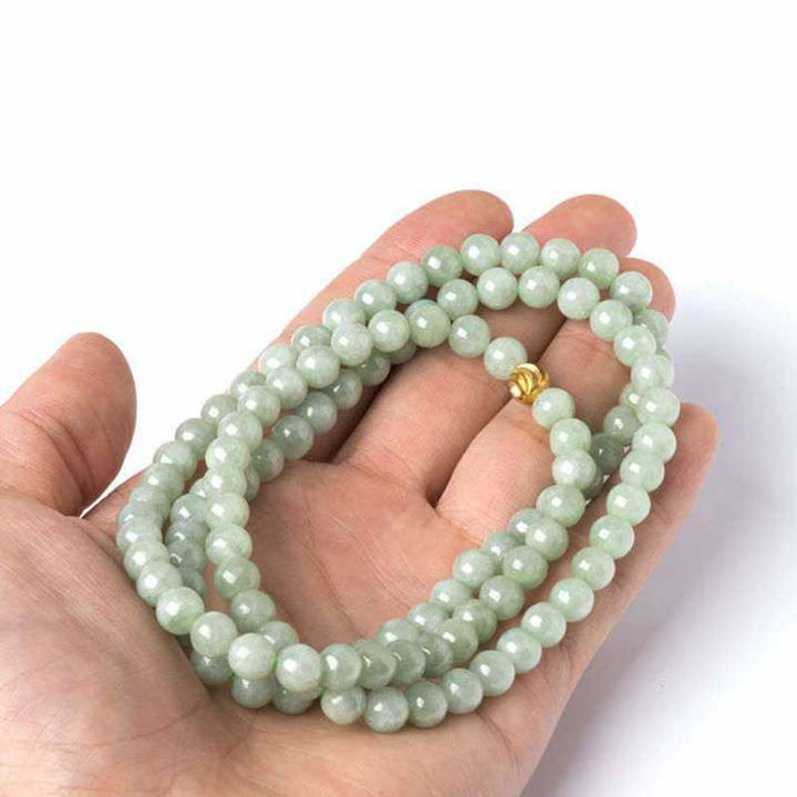 108 Beads Jade Luck Bracelet Mala - image 2