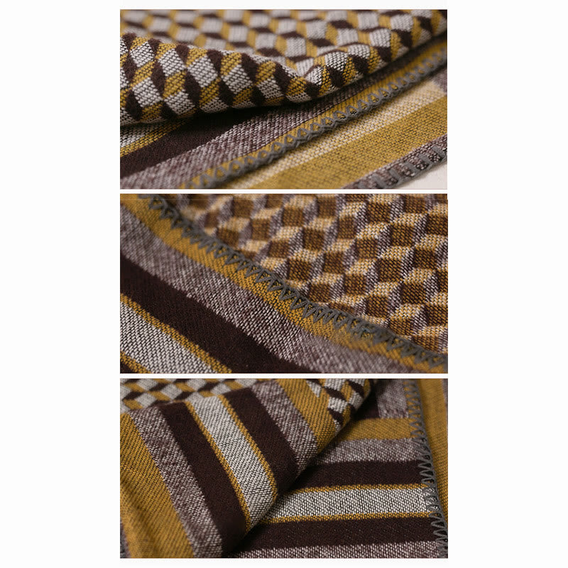 Tibetan Shawl Classic Pattern Winter Cozy Warm Travel Scarf Wrap - image 7