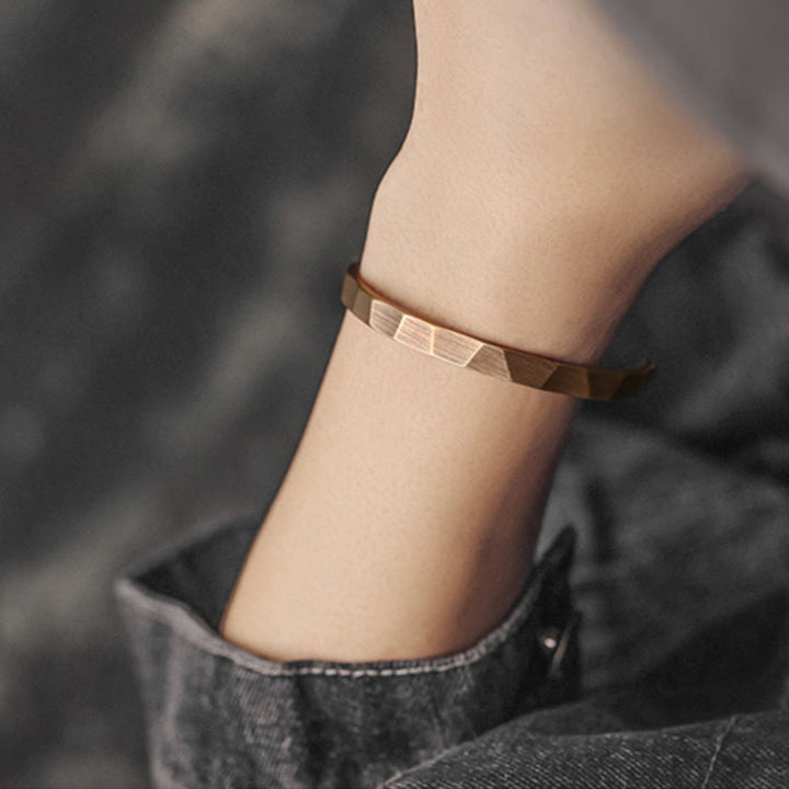 Vintage Rustic Design Copper Wealth Adjustable Cuff Bracelet - image 8