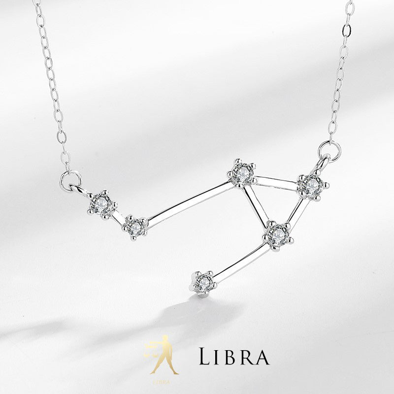 925 Sterling Silver 12 Constellations of the Zodiac Astrology Blessing Necklace Pendant (Extra 30% Off | USE CODE: FS30) - Libra - image 25