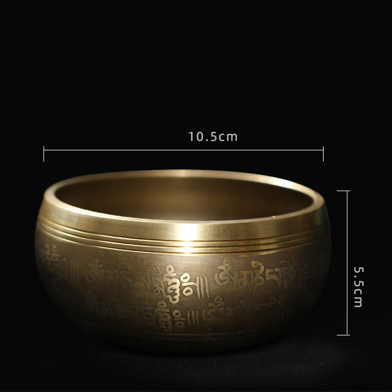 Buddha Stones Tibetan Meditation Sound Bowl Handcrafted for Healing and Mindfulness Singing Bowl Set - image 9