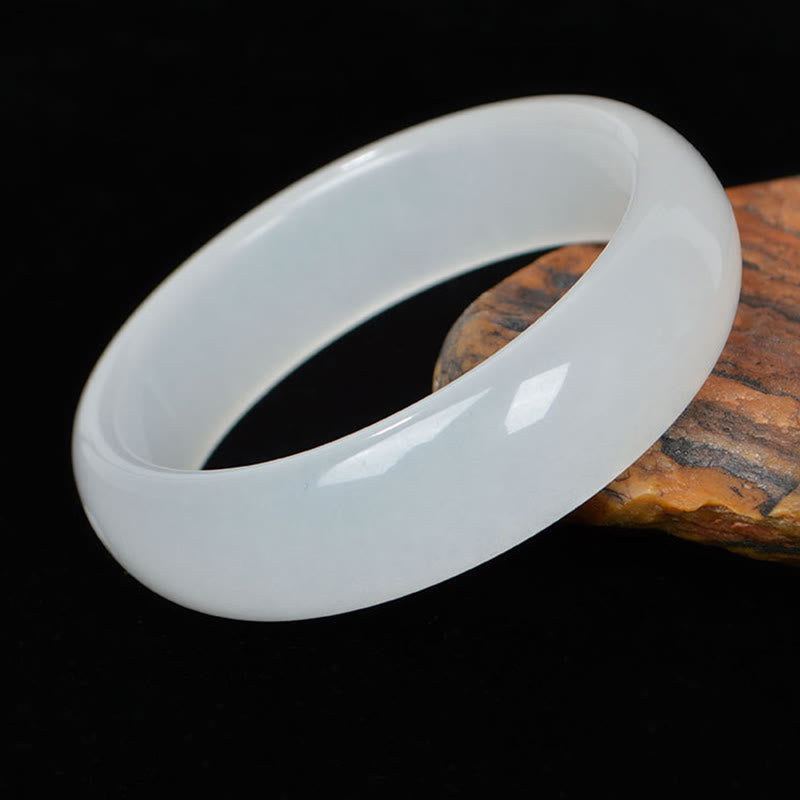 Natural Golden Silk Jade Wealth Luck Bracelet Bangle - image 5