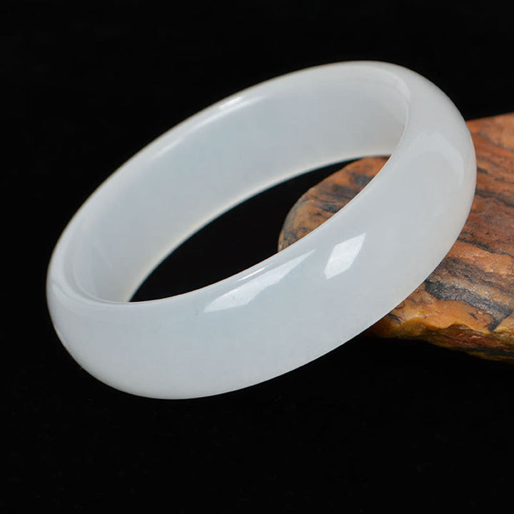 Natural Golden Silk Jade Wealth Luck Bracelet Bangle - image 5