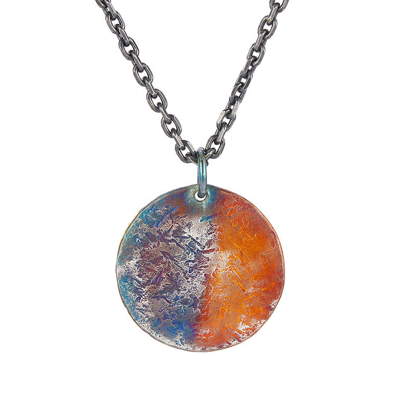 Buddha Stones 999 Sterling Silver 24K Gold Half Demon Half Buddha Compassion Necklace Pendant - image 5
