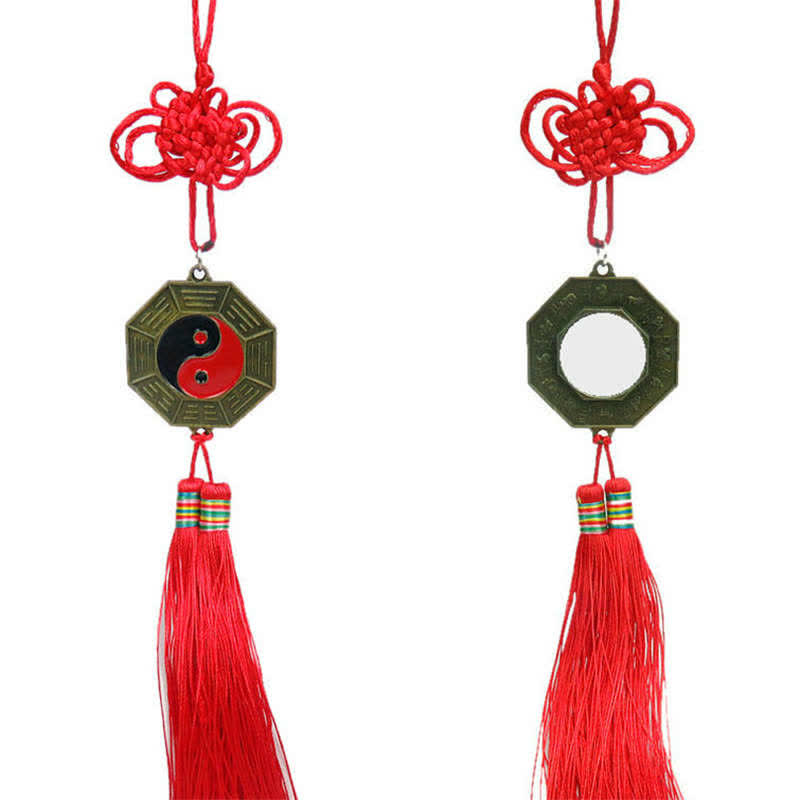 Feng Shui Bagua Map Chinese Knotting Harmony Energy Map Mirror - 5CM Bagua Map - image 11