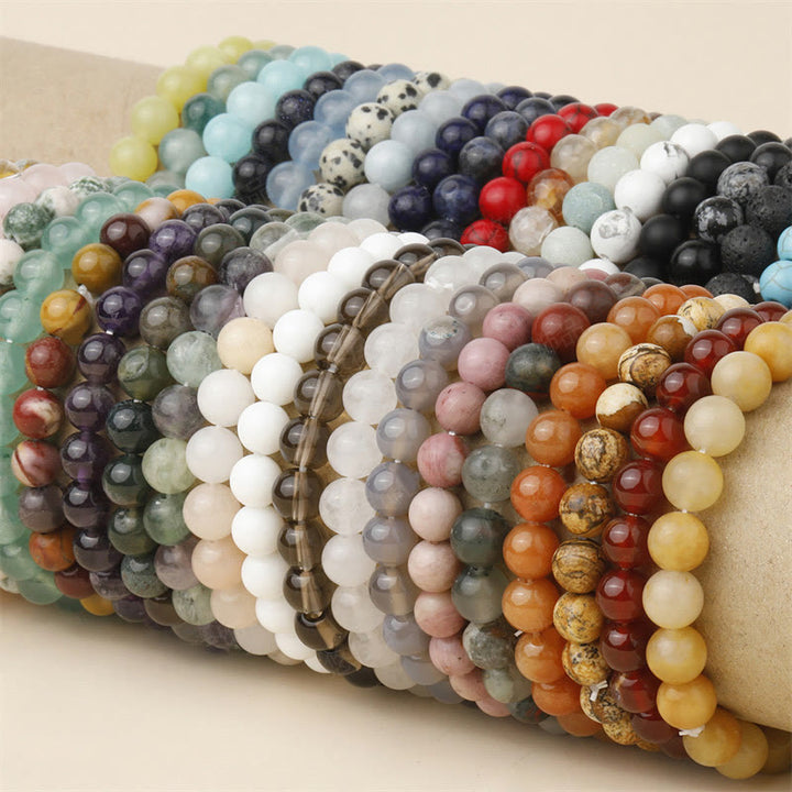 Buddha Stones Natural Stone Quartz Healing Beads Bracelet