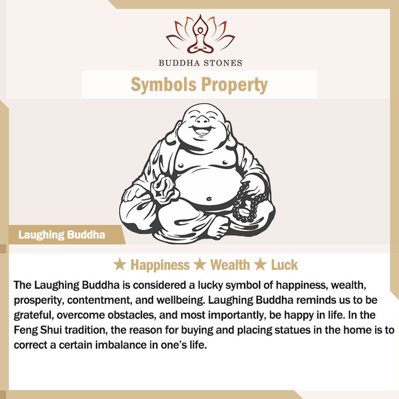 Buddha Stones Laughing Buddha Gold Sheen Obsidian Wealth Necklace Pendant - image 8
