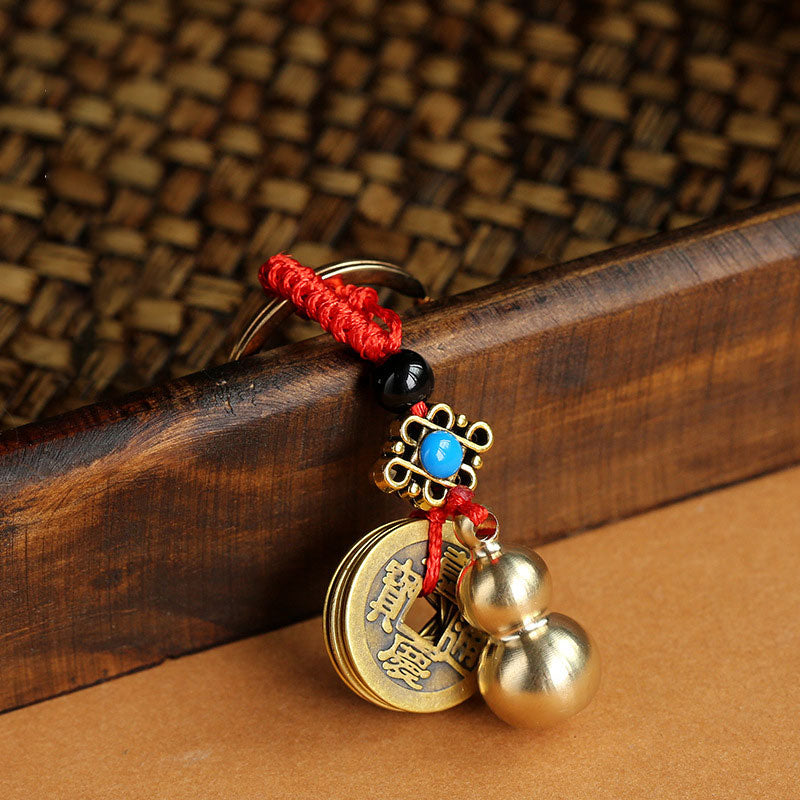 Feng Shui Copper Healing Luck Keychain Decoration - image 1