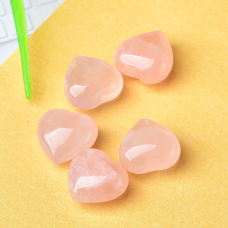 Natural Amethyst Tiger's Eye Stone Love Decoration - Pink Crystal*5pcs - image 4