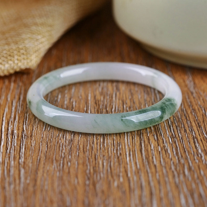 Buddha Stones Natural Jade Abundance Protection Bracelet Bangle - image 3