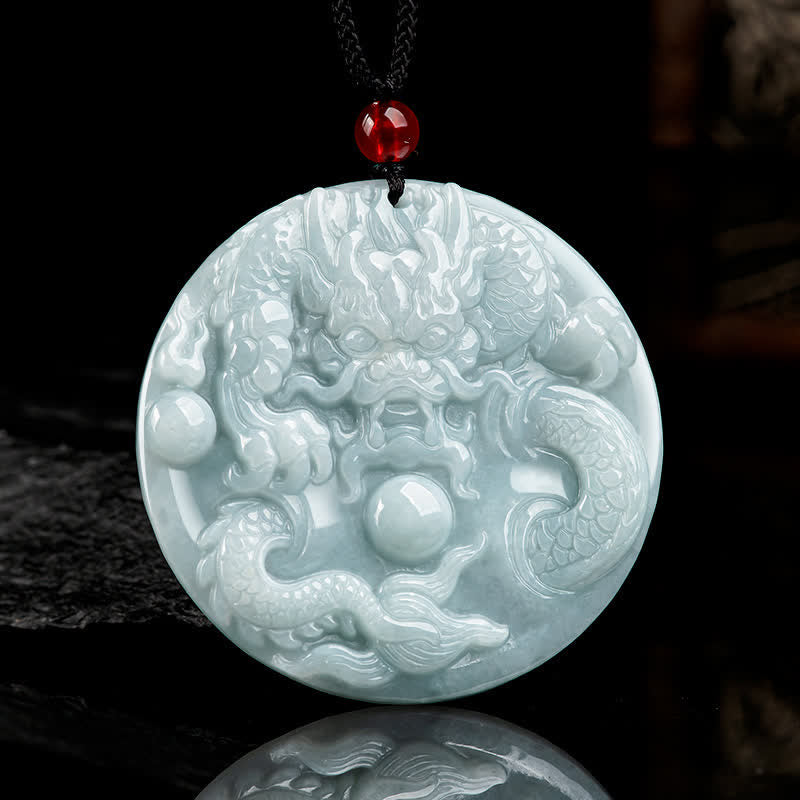 ❗❗❗A Flash Sale-  Buddha Stones Chinese Zodiac Dragon Jade Success Amulet String Necklace - Jade(Prosperity♥Abundance) - image 1