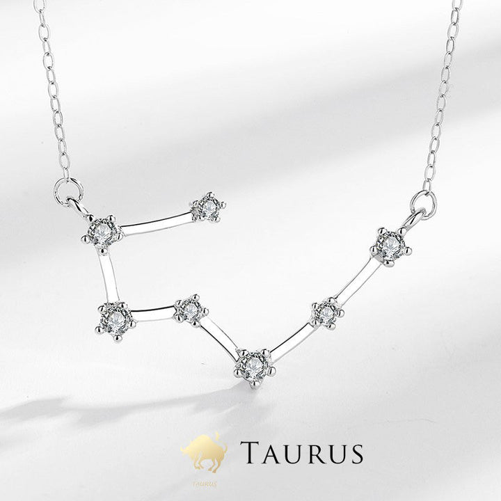 925 Sterling Silver 12 Constellations of the Zodiac Astrology Blessing Necklace Pendant (Extra 30% Off | USE CODE: FS30) - Taurus - image 20