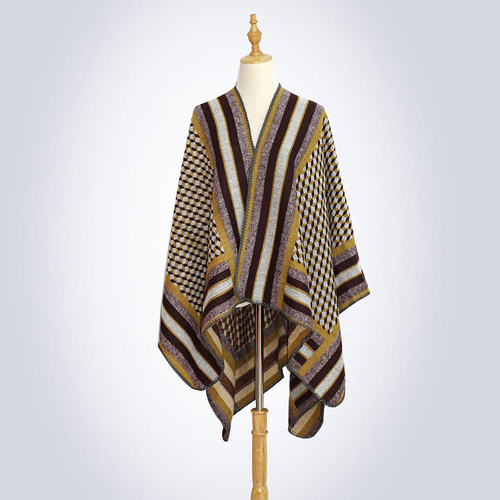 Tibetan Shawl Classic Pattern Winter Cozy Warm Travel Scarf Wrap - image 23