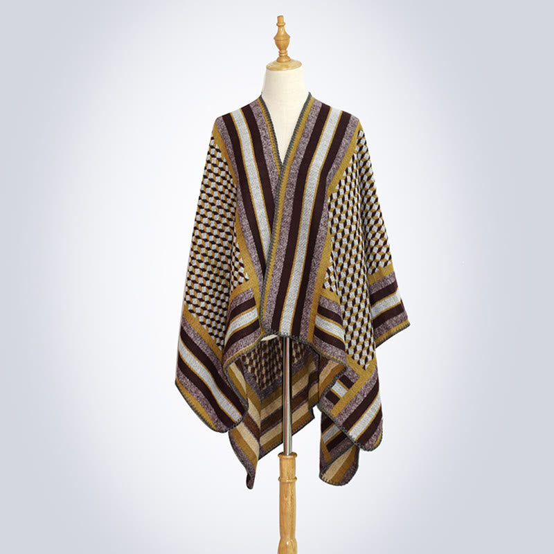 Tibetan Shawl Classic Pattern Winter Cozy Warm Travel Scarf Wrap - image 23